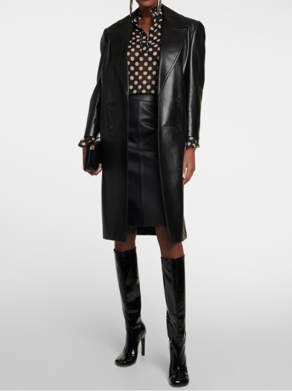 NWT Nili Lotan Lianna Leather Skirt